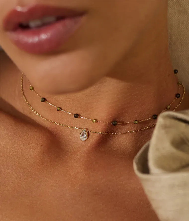 Cerise Necklace Light green