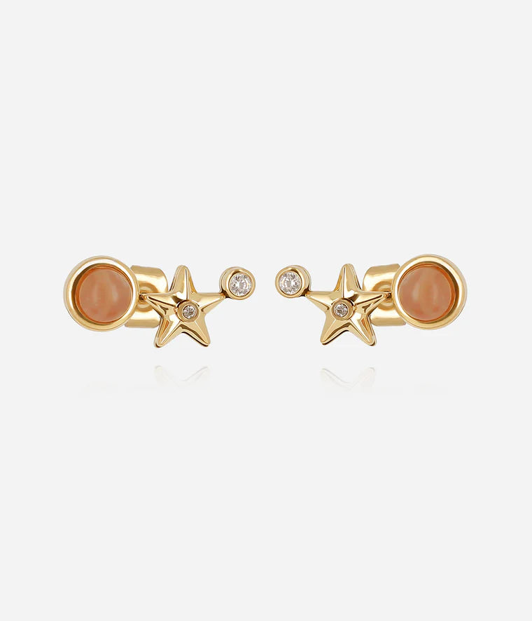 Enigma Earrings Nude