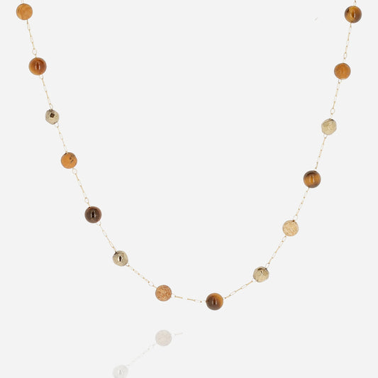 Crystal Touch Beaded Brown