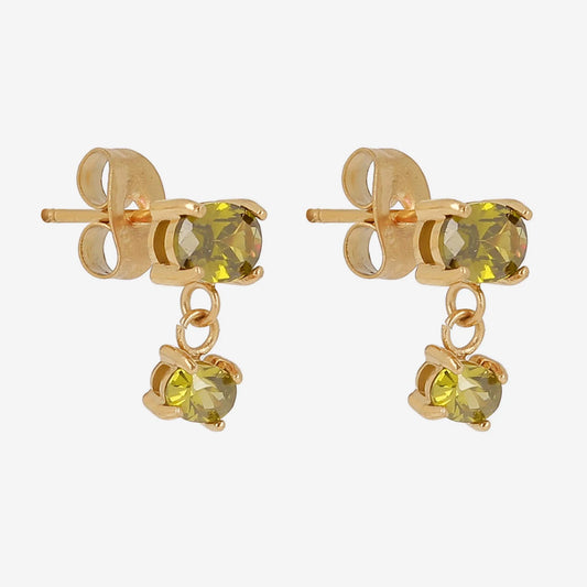 Bathilde Stud Earrings Purple