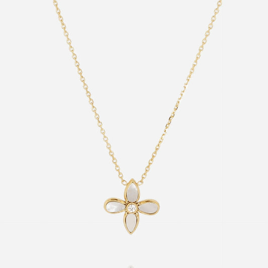 Flora Necklace White