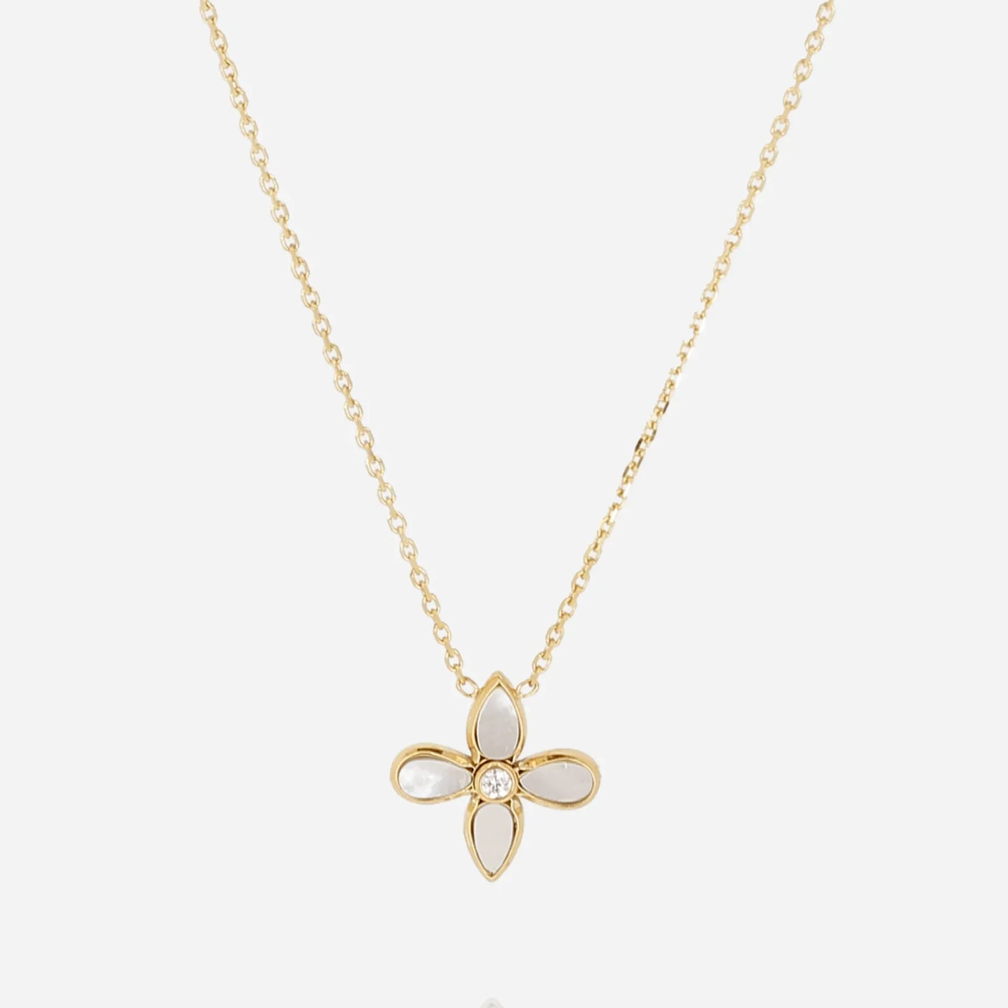 Flora Necklace White