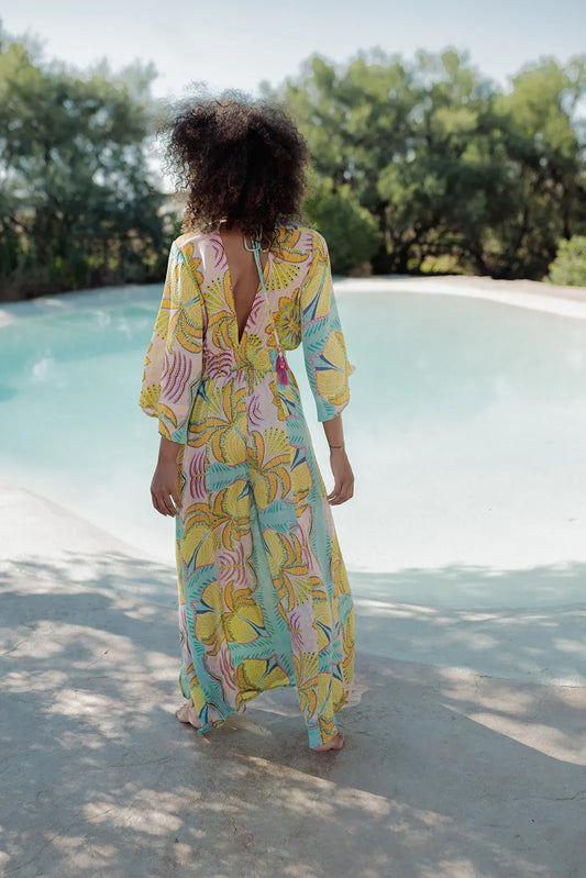 MARRAKECH AQUA L319 JUMPSUIT