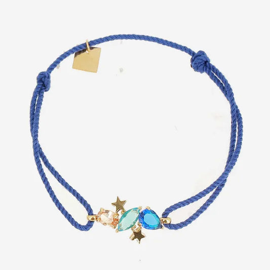 Arianne Cord Bracelet  Blue