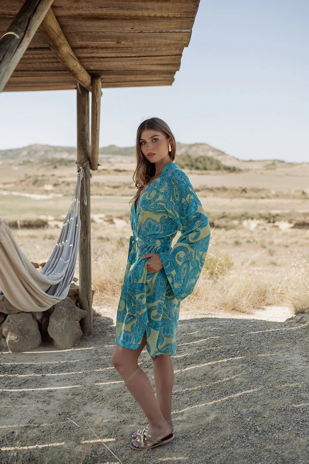 LOIRA L379 AQUA KIMONO