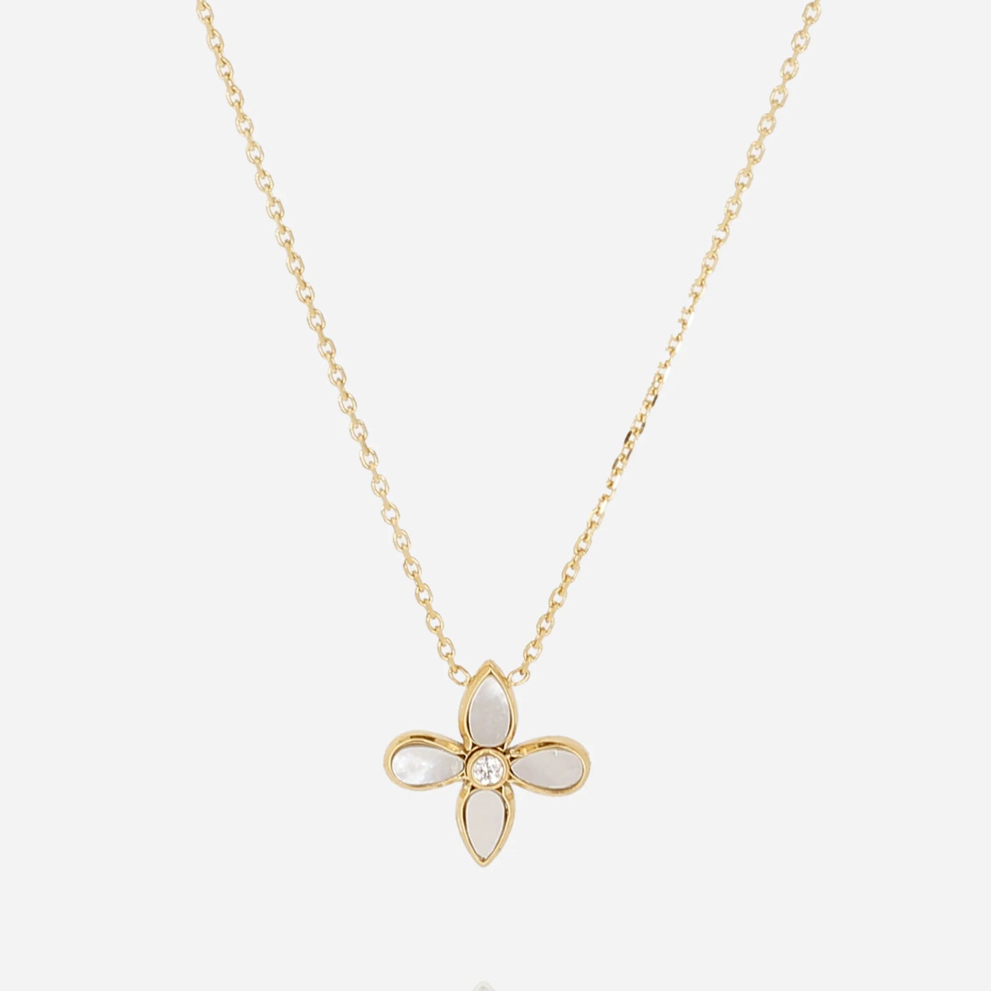 Flora Necklace White