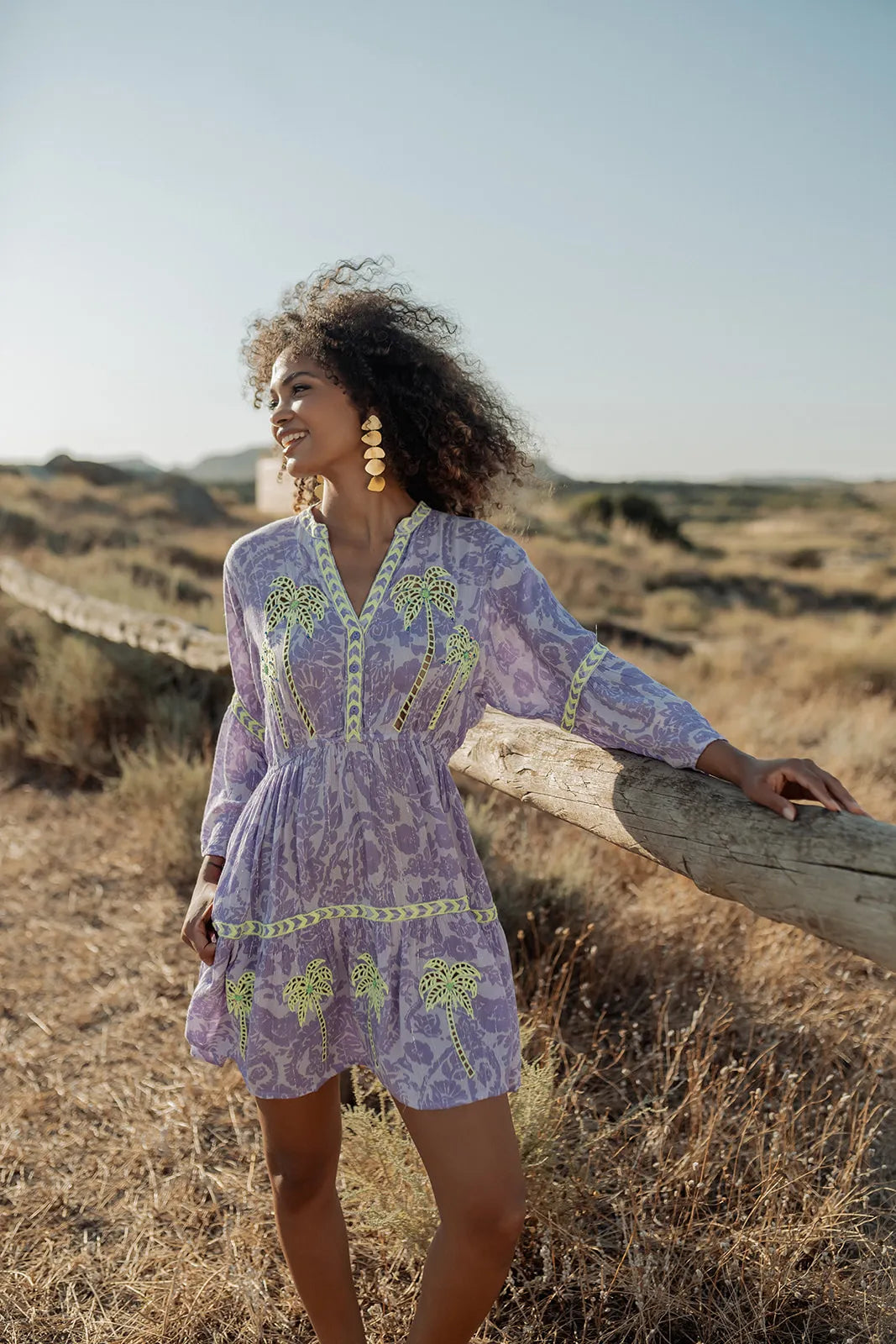 SAHARA L215  PURPLE SHORT DRESS
