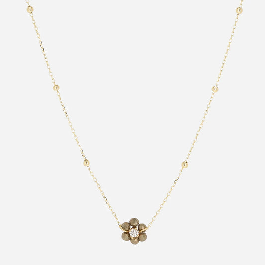 Petalo Necklace Dark Gray