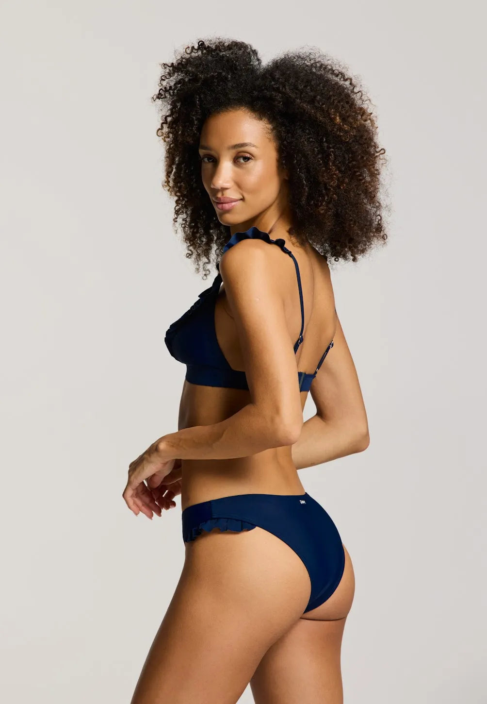 Ladies BOBBY bikini set solid 6045 Blue iris