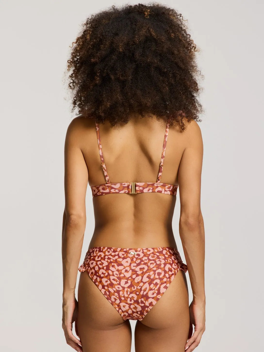 Ladies BOBBY bikini set LUSH LEOPARD 805 frozen choco brown