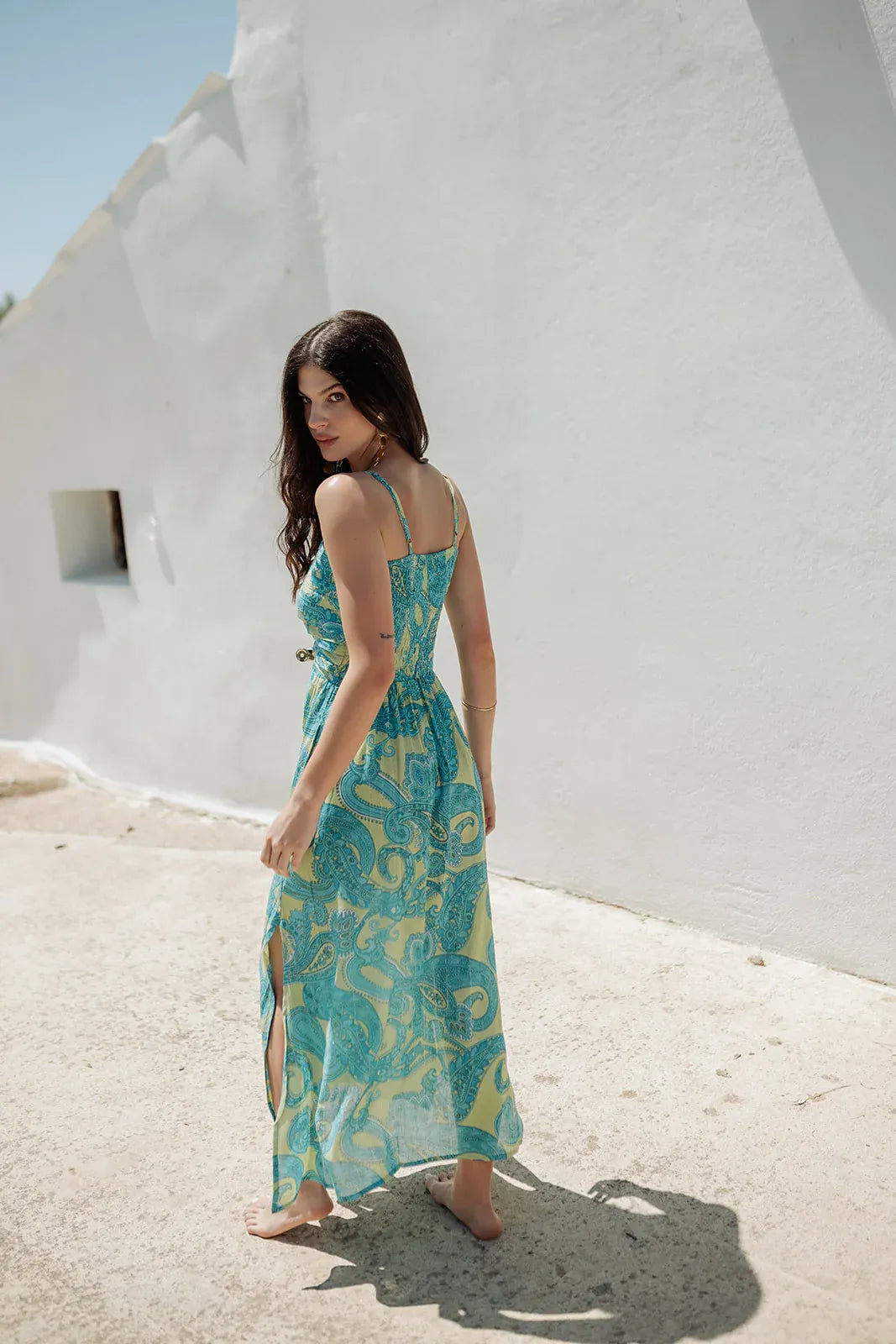 LOIRA L378 AQUA LONG DRESS