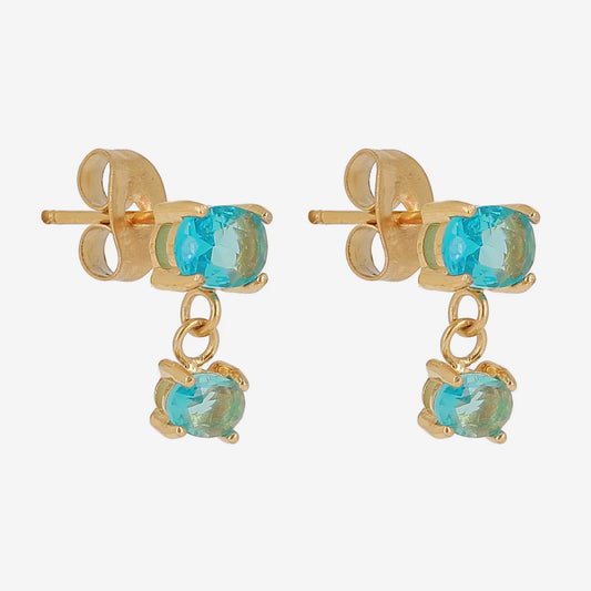 Bathilde Stud Earrings Light Blue