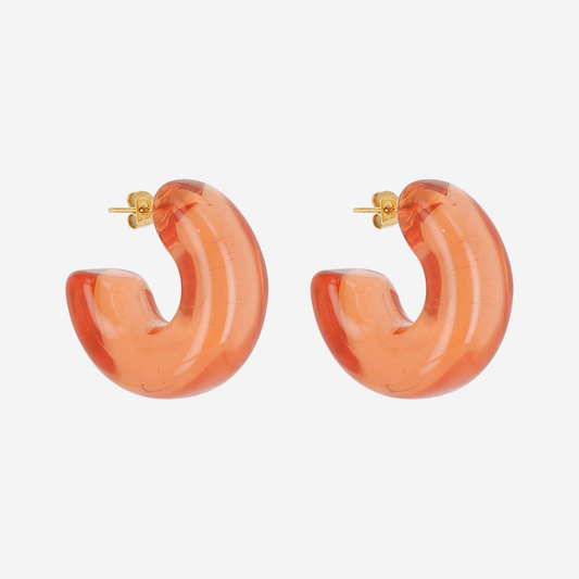 Flavie  Earrings Brown