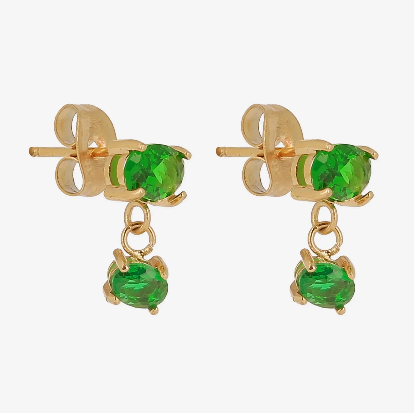 Bathilde Stud Earrings  Green