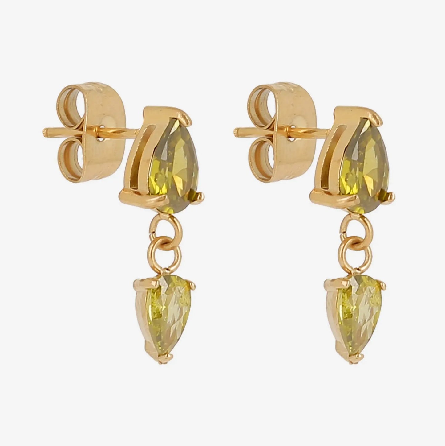 Pear-Cut Drop Earrings