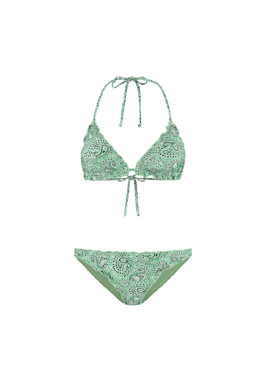 Ladies LIZ bikini set POOLSIDE PAISLEY 729 kelly green