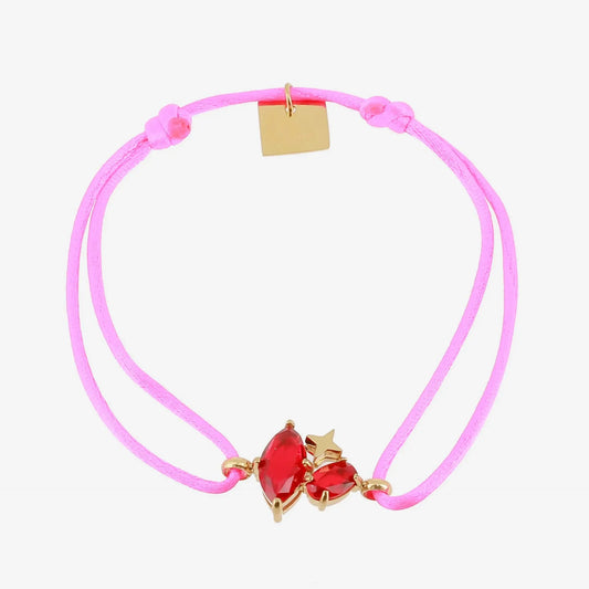 Kasia Cord Bracelet Fushia