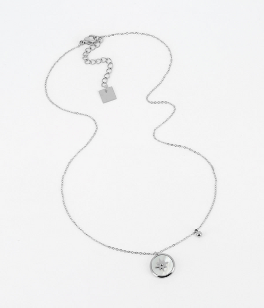 Sun Necklace White
