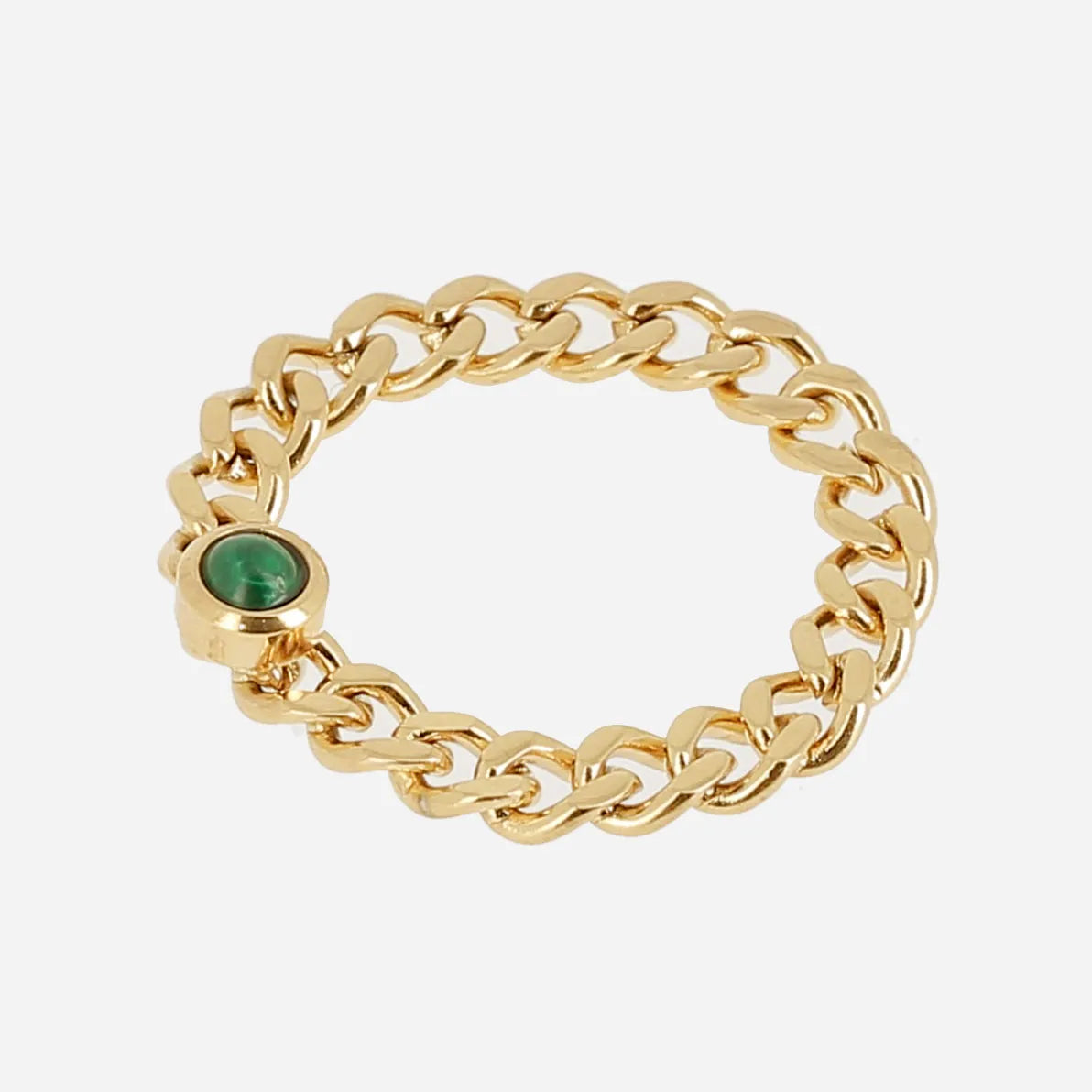 Gourmette Ring Green 54