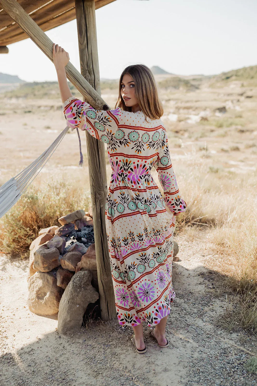 GRASSE AQUA L363- LONG DRESS