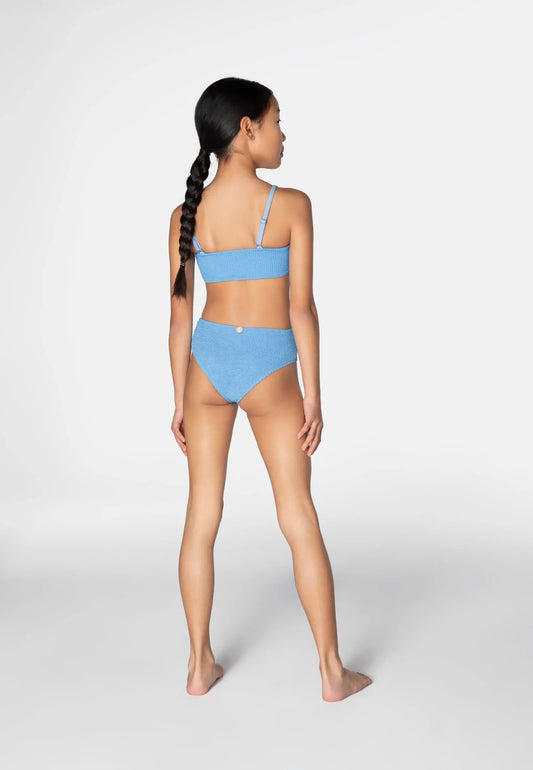 Luna Bikini Blue Bubble Gum 6-10yrs