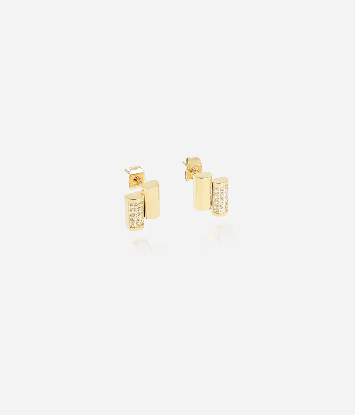 Cannelle Stud W/ Zircon Earrings