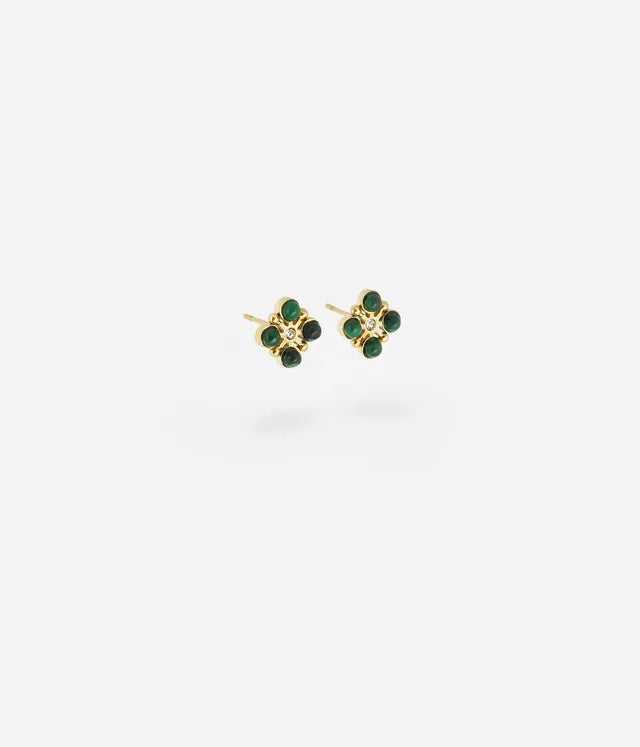 Gaultier Stud Earring Green