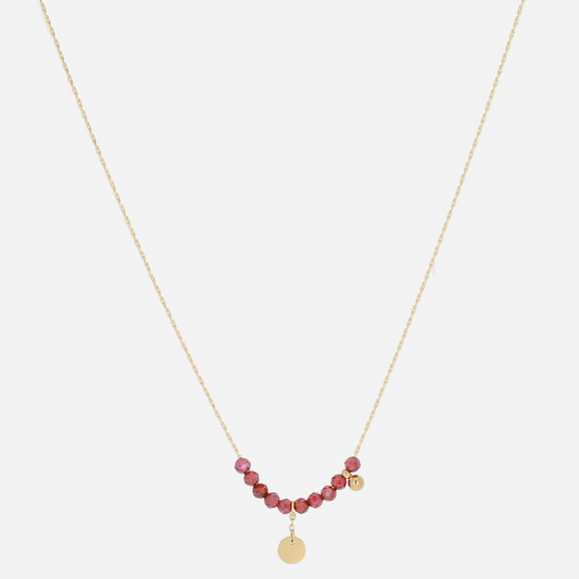 Alizée Necklace Dark Red