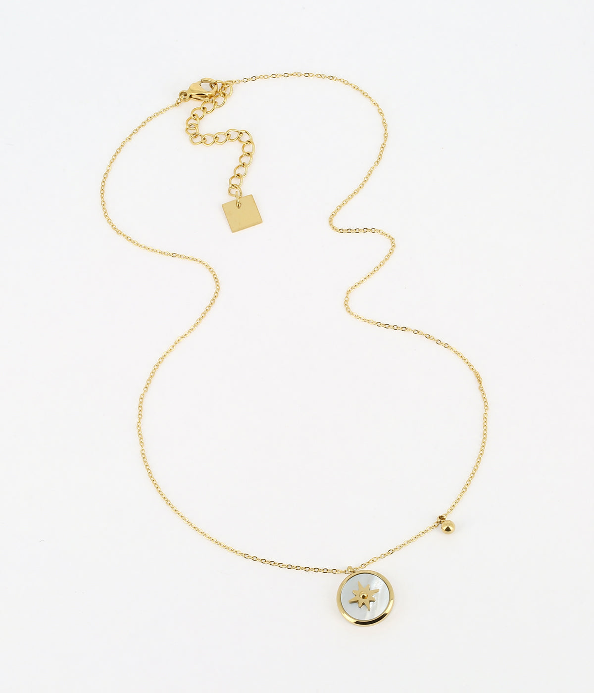 Sun Necklace White
