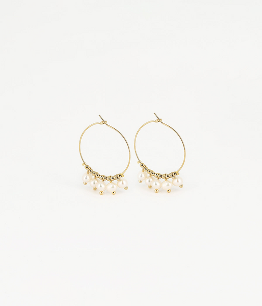 Zoé Earrings White