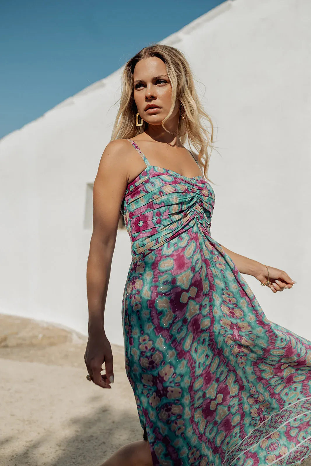 BALI L377 PURPLE LONG DRESS