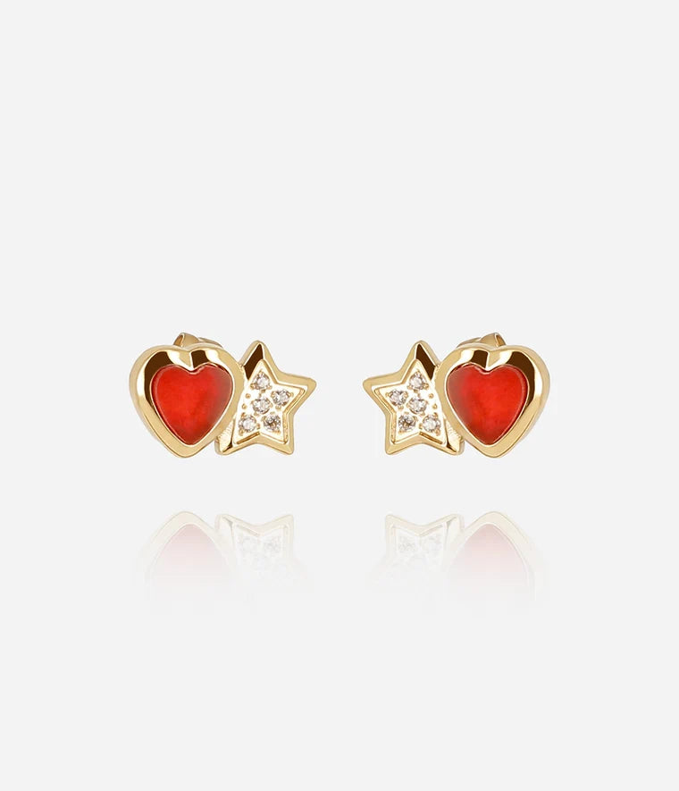 Sassari Earrings Red