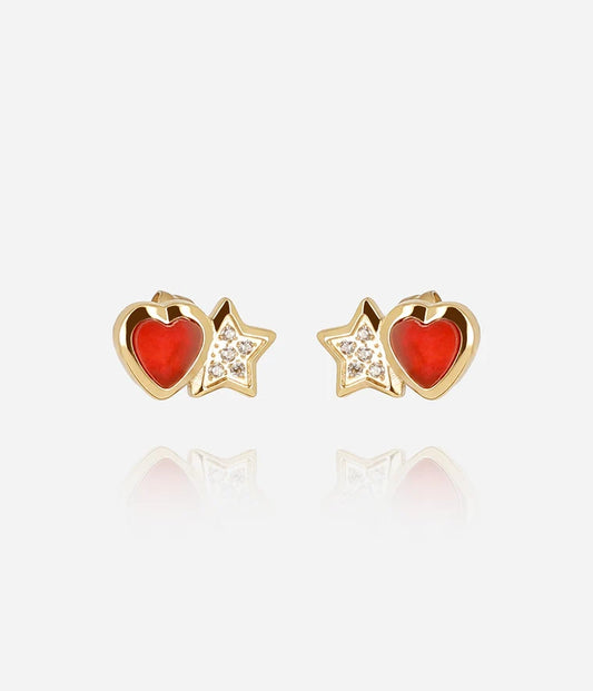 Sassari Earrings Red