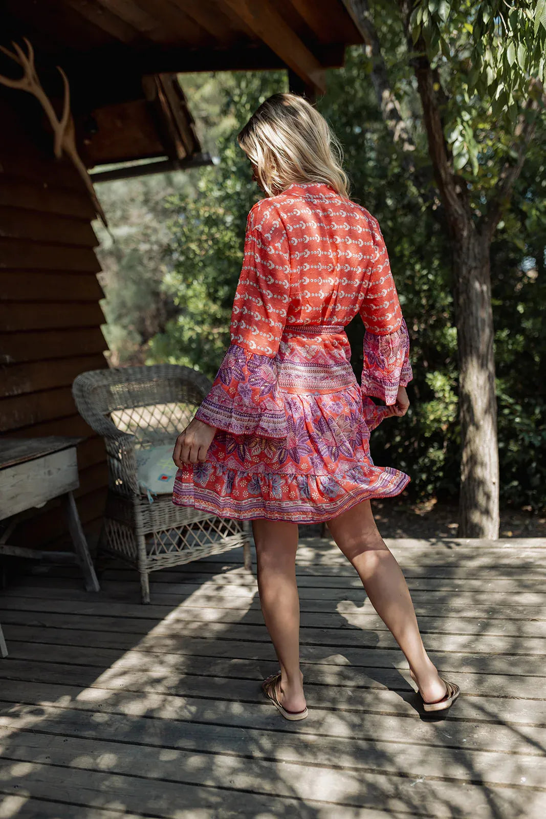 CURACAO RED L301 SHORT DRESS