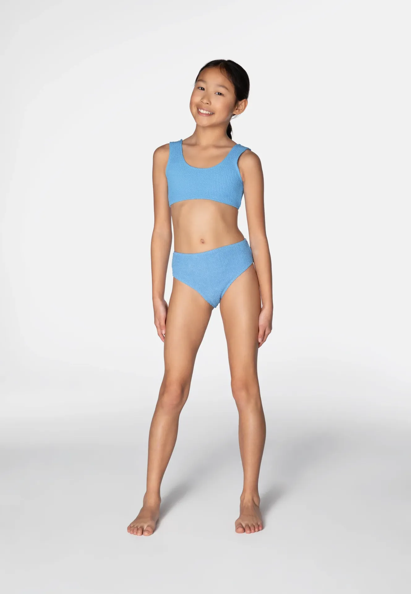 [KIDS SWIMWEAR BIKINI ADELE BLUE BUBBLE GUM 6-10y SWSK01b] Adelle Bikini Blue Bubble Gum