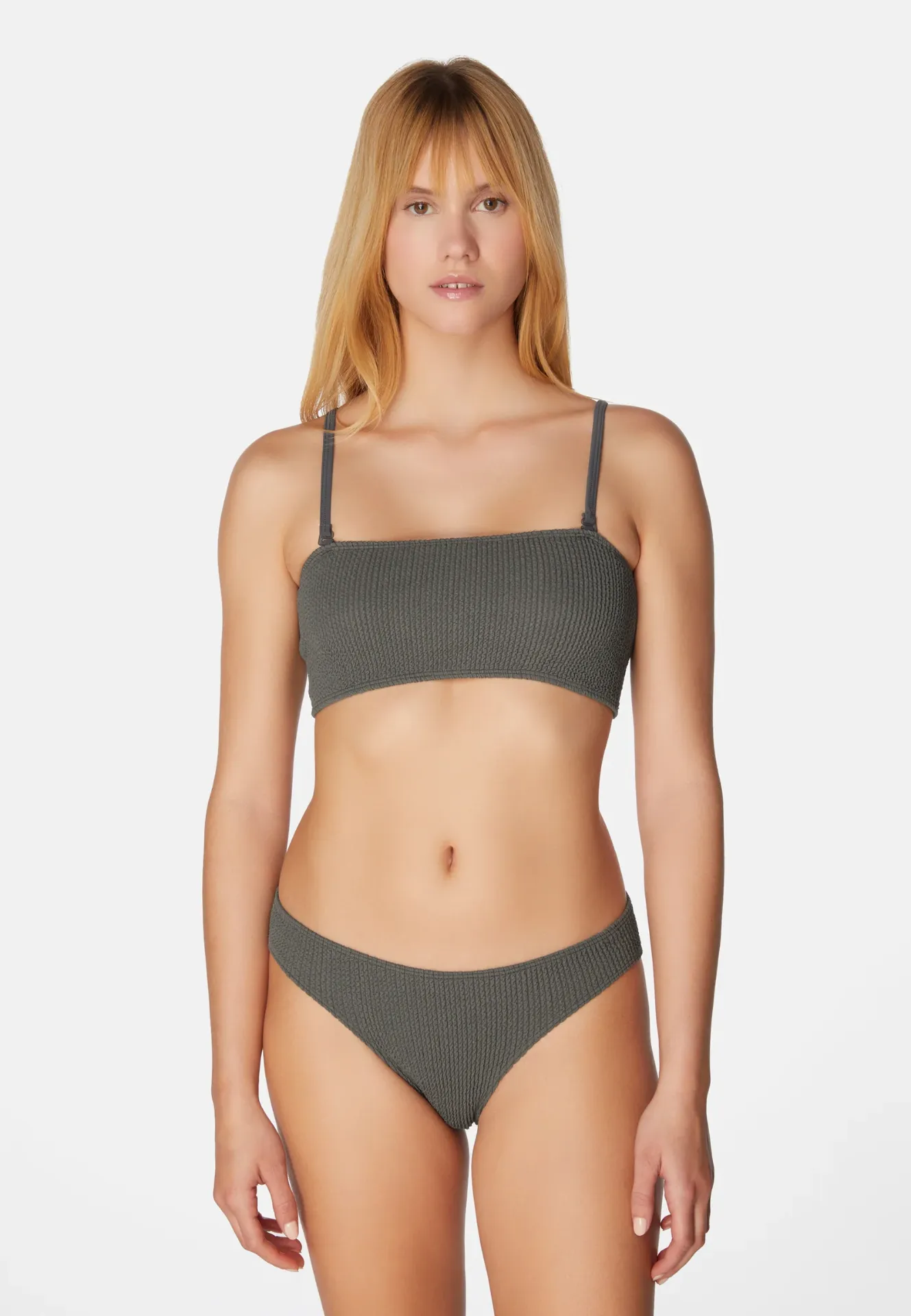 [SWIMWEAR BIKINI LUNA CHARCOAL SWSP14] Luna Bikini  Charcoal