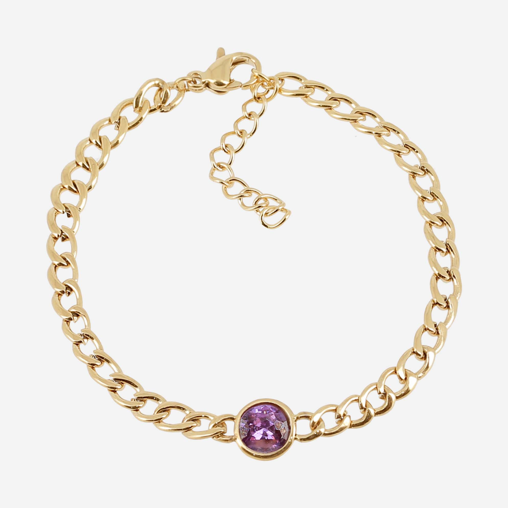 [SBS25428-01PUR] Chrétien Bracelet Purple