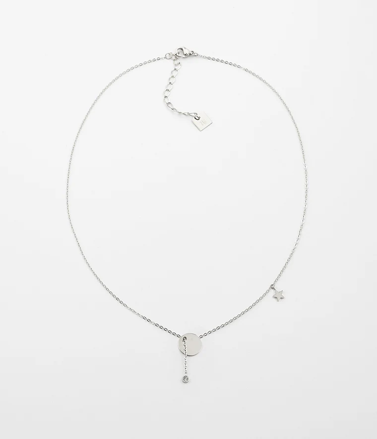 [SNS7103-00WHT] Charm Necklace
