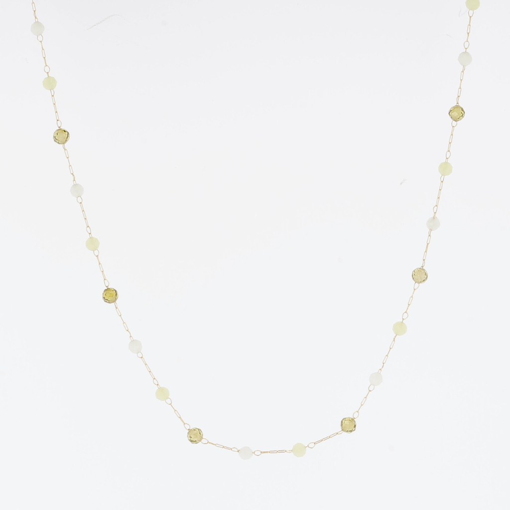 [SNS24553-01GRN] Necklace Octavia