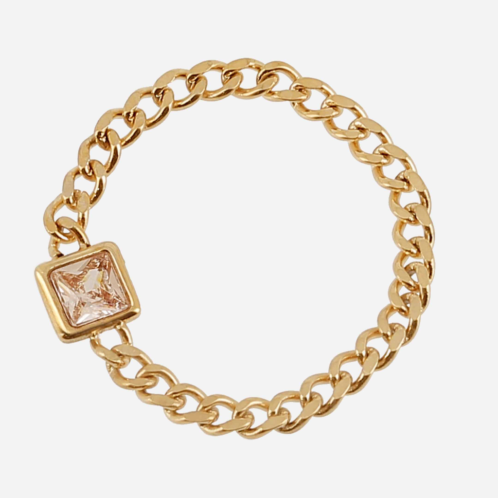 [SRT25426-01NUD-58] Chain Ring Nude 58