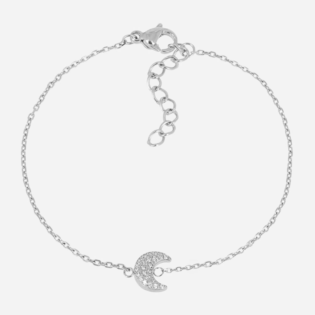 [SBS27000-00WHT] Half Moon Bracelet