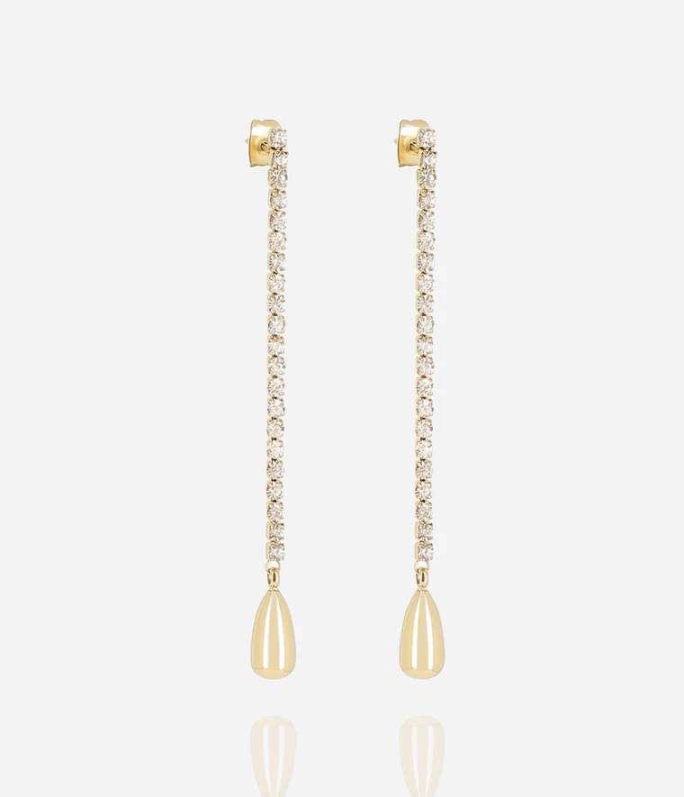[SEL26907-01WHT] Léontine Earrings