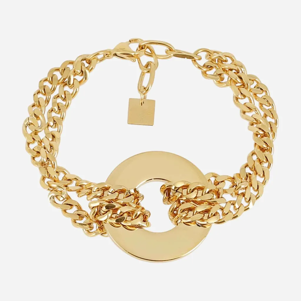 [SBX26751-01UNI] Gold-Tone Statement Chain Bracelet