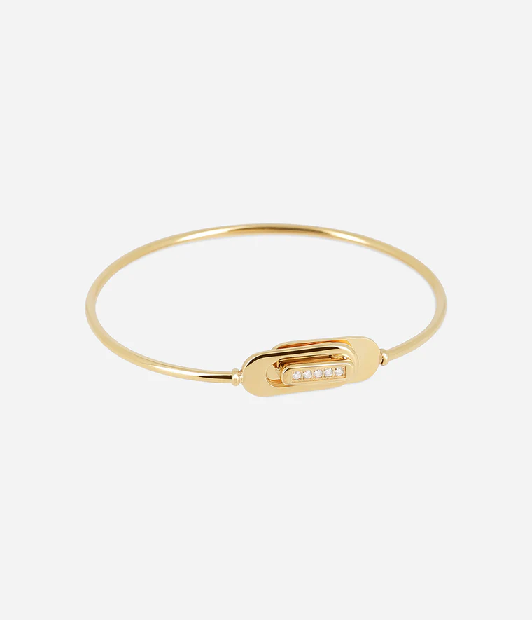 Camo Bangle (Gold-plated steel