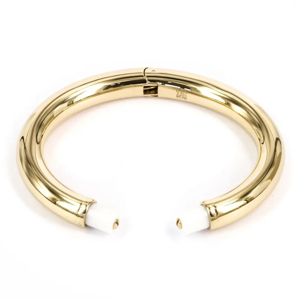 [SBJ9929-01WHT] Dieudonné Bangle Bracelet