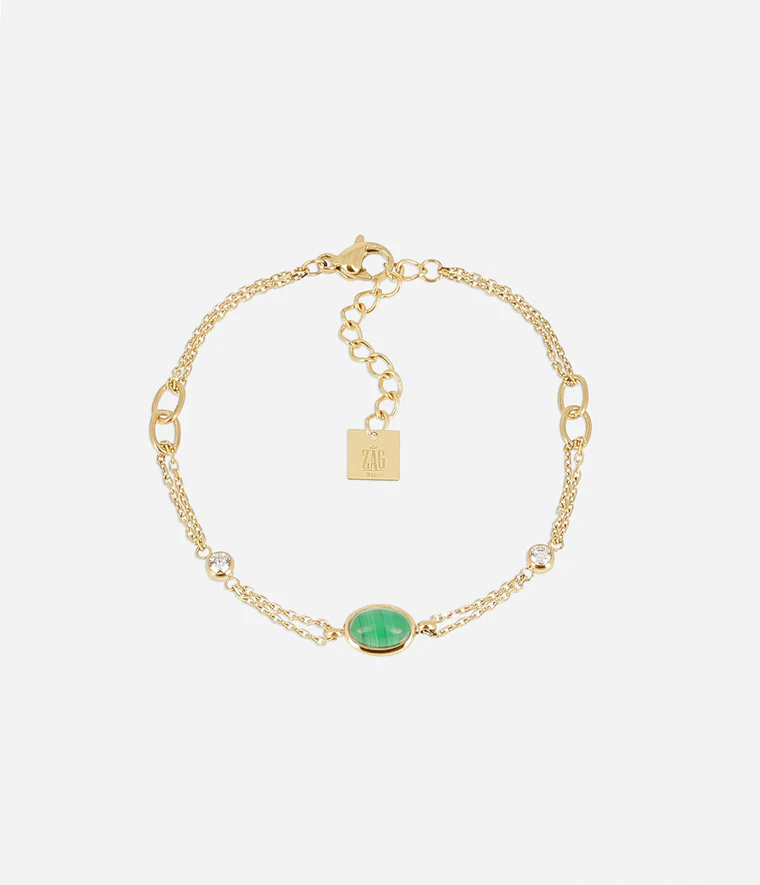 [SBS27724-01GRN] Carini Bracelet Green