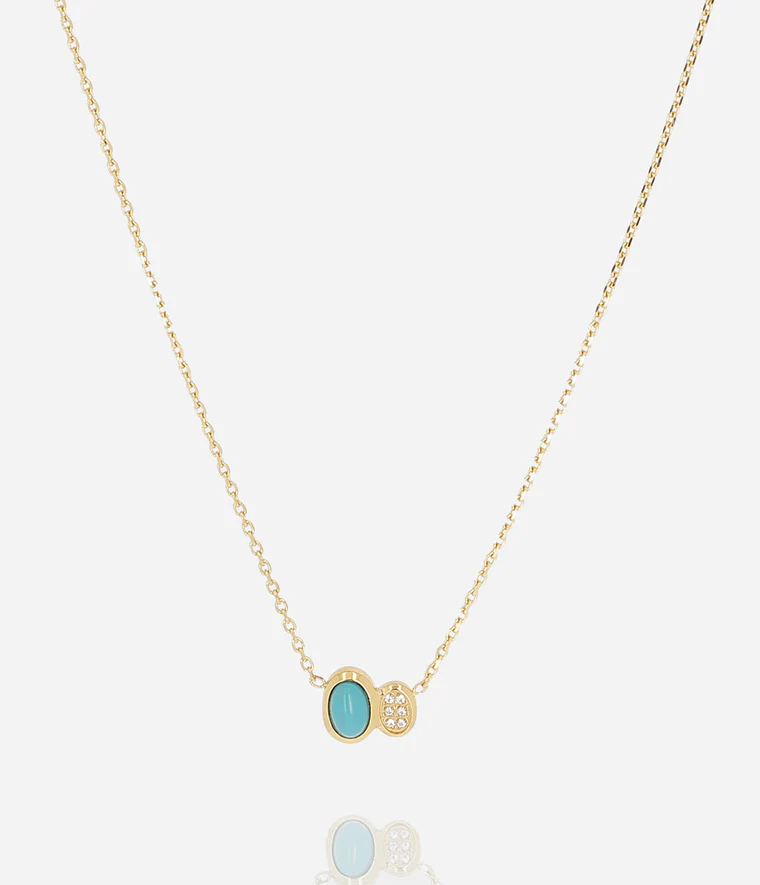 [SNS27761-01TQB] Nicolosi Necklace Turquoise
