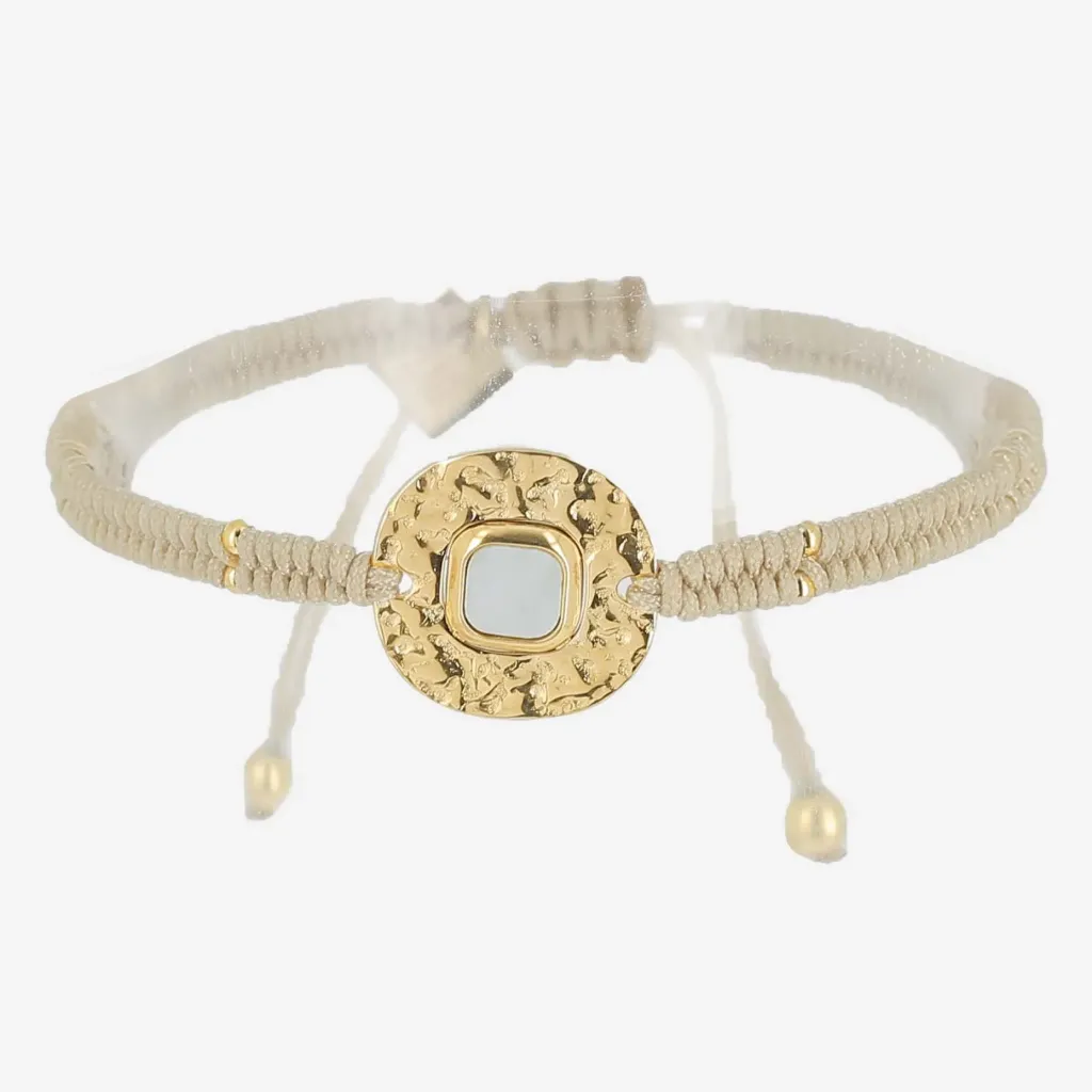 Hammered Gold-Tone Disc