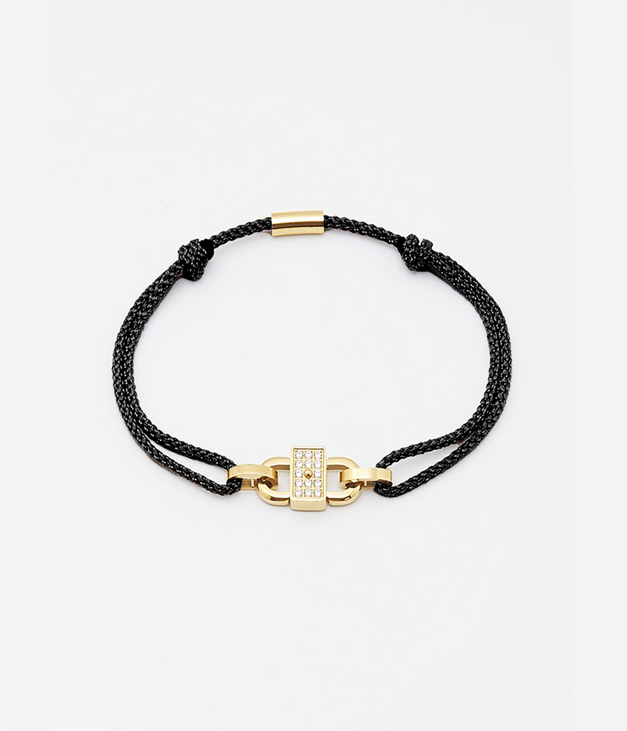 [SBF21861-00BLK] Cord Bracelet Black