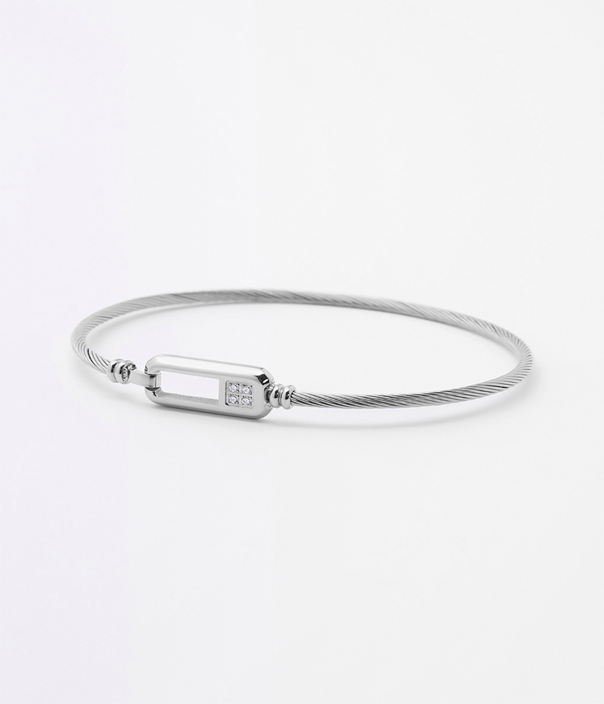 [SBJ21854-00WHT] Miranda Bangle Bracelet 